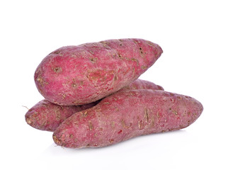 Sweet potato isolated on white background