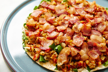 Taco with lots of bacon 