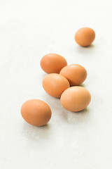 eggs on stone background