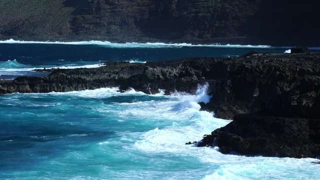 Coast of Tenesar, Lanzarote island, Canary Islands, Spain, Europe