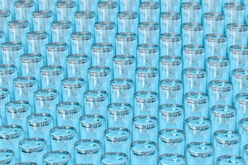 transparent blue liquid background, 3d rendering