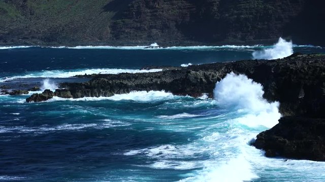 Coast of Tenesar, Lanzarote island, Canary Islands, Spain, Europe