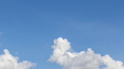 Naklejka na ściany i meble Light in the clouds on blue sky