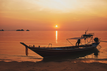 longtail boat on a sea in Thailand