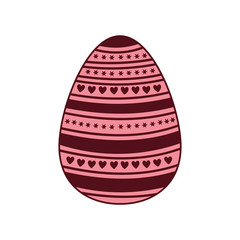 easter egg isolated icon
