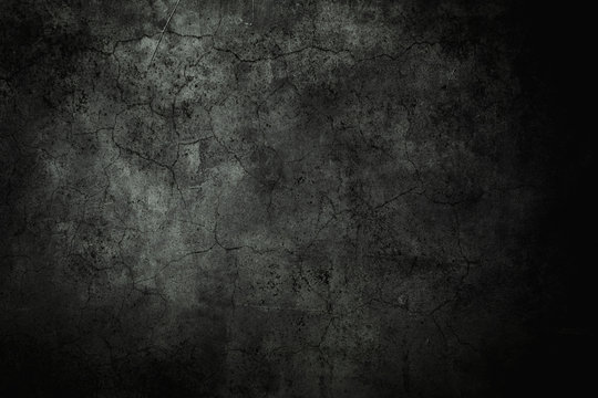 Old dark wall background or texture
