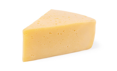 cheeses isolated on white background