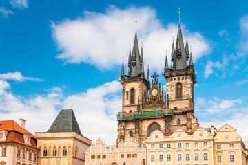 Fototapeta na wymiar Church of Our Lady before Tyn, Old Town Square Of Prague, Czech Republic, Europe.