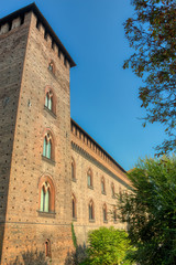 Fototapeta na wymiar The tower of the castle of Pavia