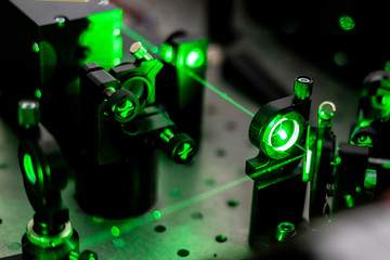 Fototapeta electric circuit ionization with laser b obraz