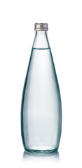 water bottles on white background