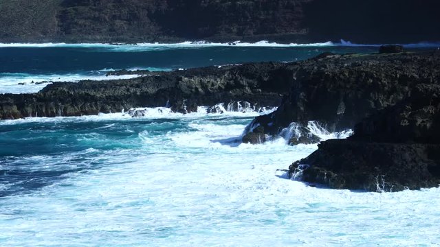 Coast of Tenesar, Lanzarote island, Canary Islands, Spain, Europe