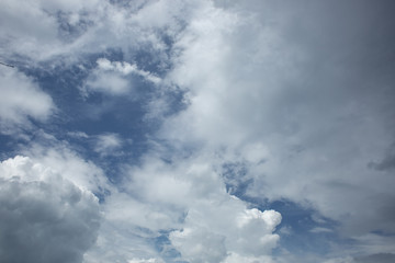 Beautiful blue sky with clouds