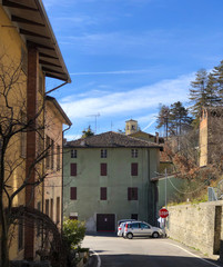Colorful houses of a province italian old town