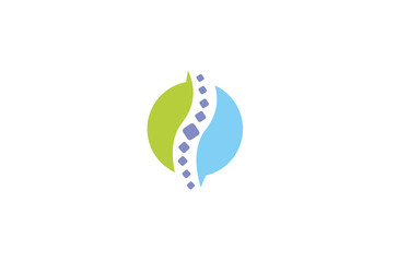 Creative Chiropractic Cirlce Spine Logo