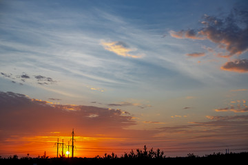 Naklejka premium dawn or dusk