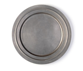 metal plate on a white