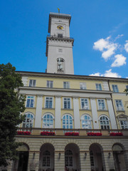 Fototapeta premium City Hall Tower in Lviv