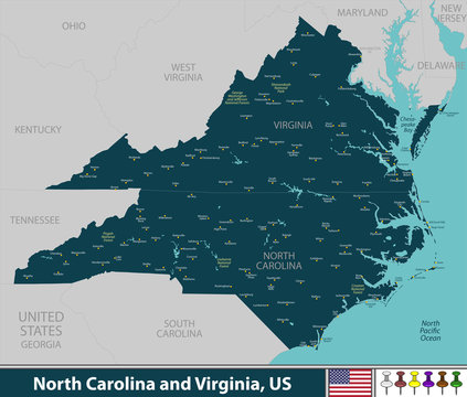 North Carolina and Virginia, United States