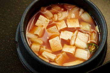 Korean tofu soup 
