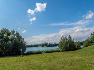 Lake in park