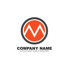 M letter logo design vector template