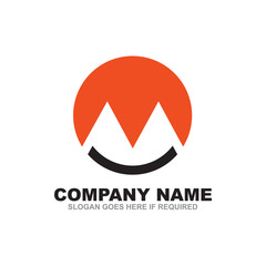 Fototapeta premium M letter logo design vector template