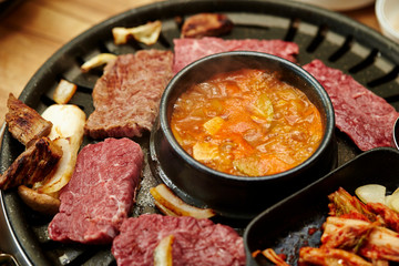Korean BBQ with hot pot