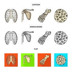 Vector design of medicine and clinic logo. Collection of medicine and medical vector icon for stock.