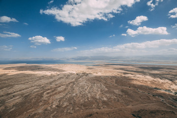 Fototapeta na wymiar Dead Sea from above