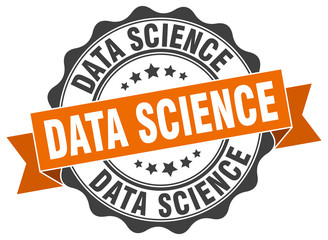 Obraz premium data science stamp. sign. seal