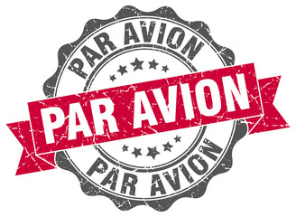 Obraz premium par avion stamp. sign. seal
