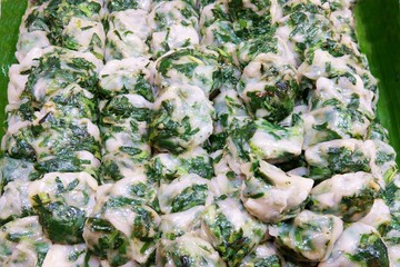 Kuicheai steamed, Steamed dumpling stuffed with garlic chives, garlic chives dim sum.