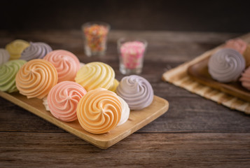 colorful amazing meringues cookies
