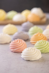colorful amazing meringues cookies