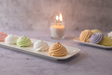 colorful amazing meringues cookies