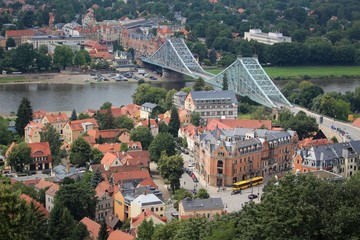 Dresden - Loschwitzer Brücke - Blaues Wunder