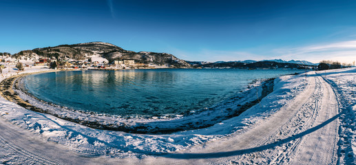 Winter Norway lake