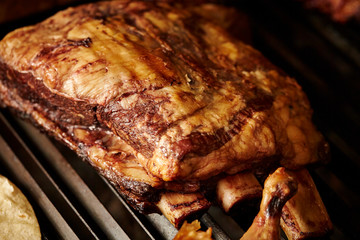 Grilled pork ribs 