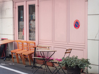 路地裏のカフェ