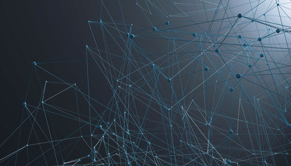 3D Illustration Netzwerk Verbindung