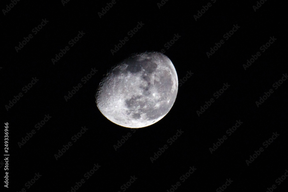 Canvas Prints moon on a black background