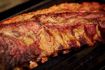 Grilled pork ribs 