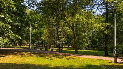 Obraz premium Park Wisniowa Sad, Kraków, Poland