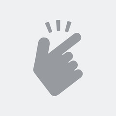 Snap gesturing icon
