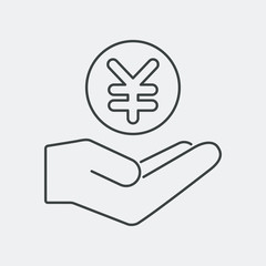 Flat and isolated vector illustration icon with minimal and modern design