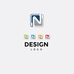 Vector logo design,icon initials n