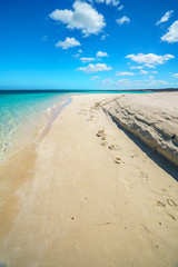 white sand on the beach of turquoise bay, cape range, western australia 10