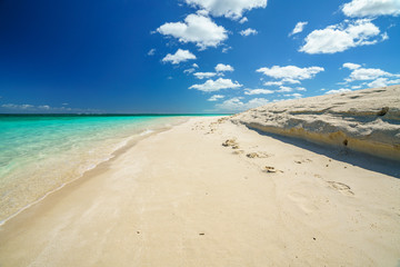 white sand on the beach of turquoise bay, cape range, western australia 12
