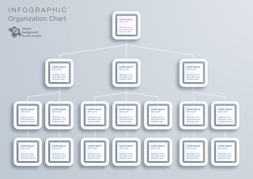 Organization Chart, Vector Graphics, Business Chart Design